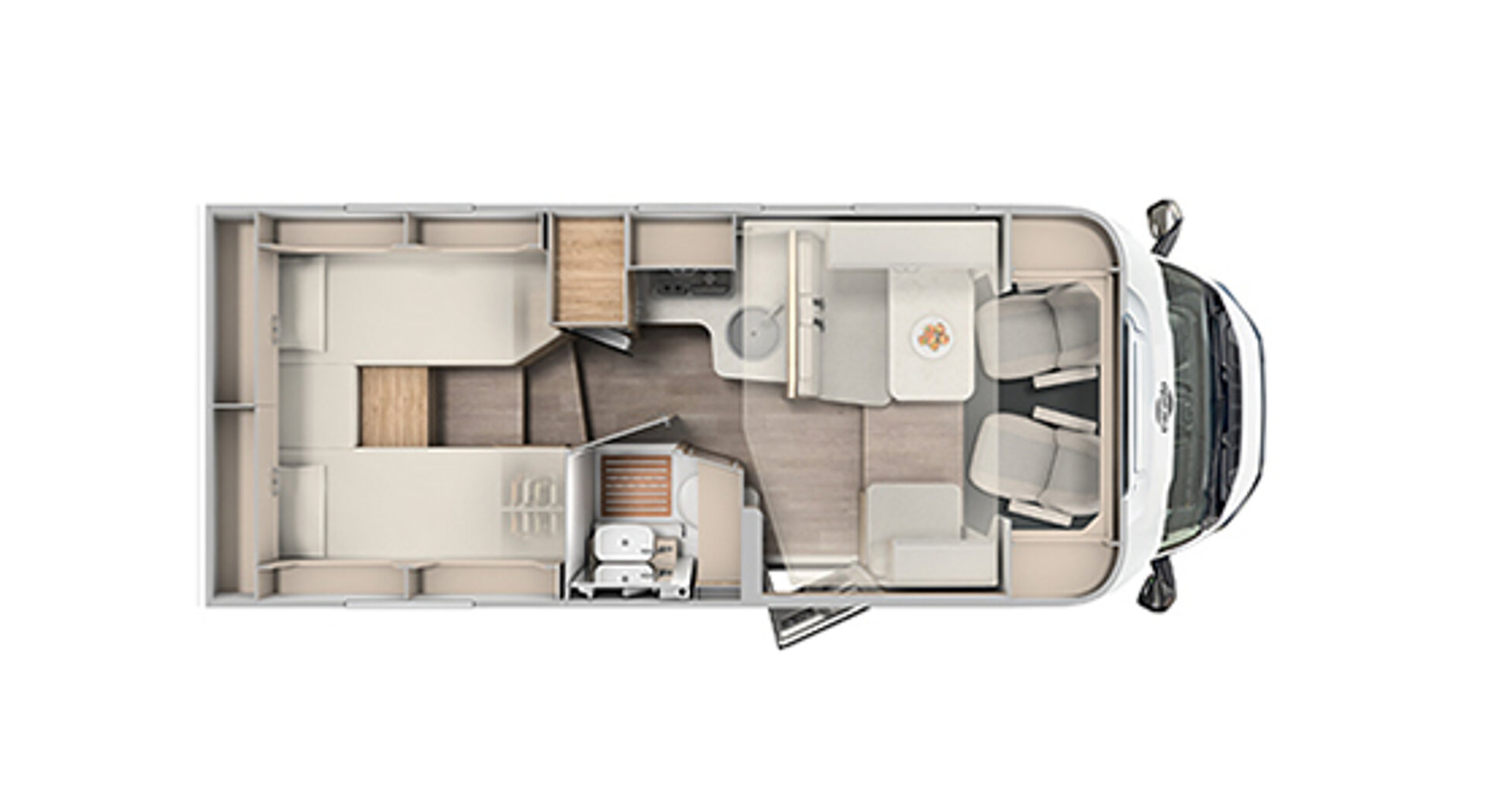 Půdorys modelu Carado T328.