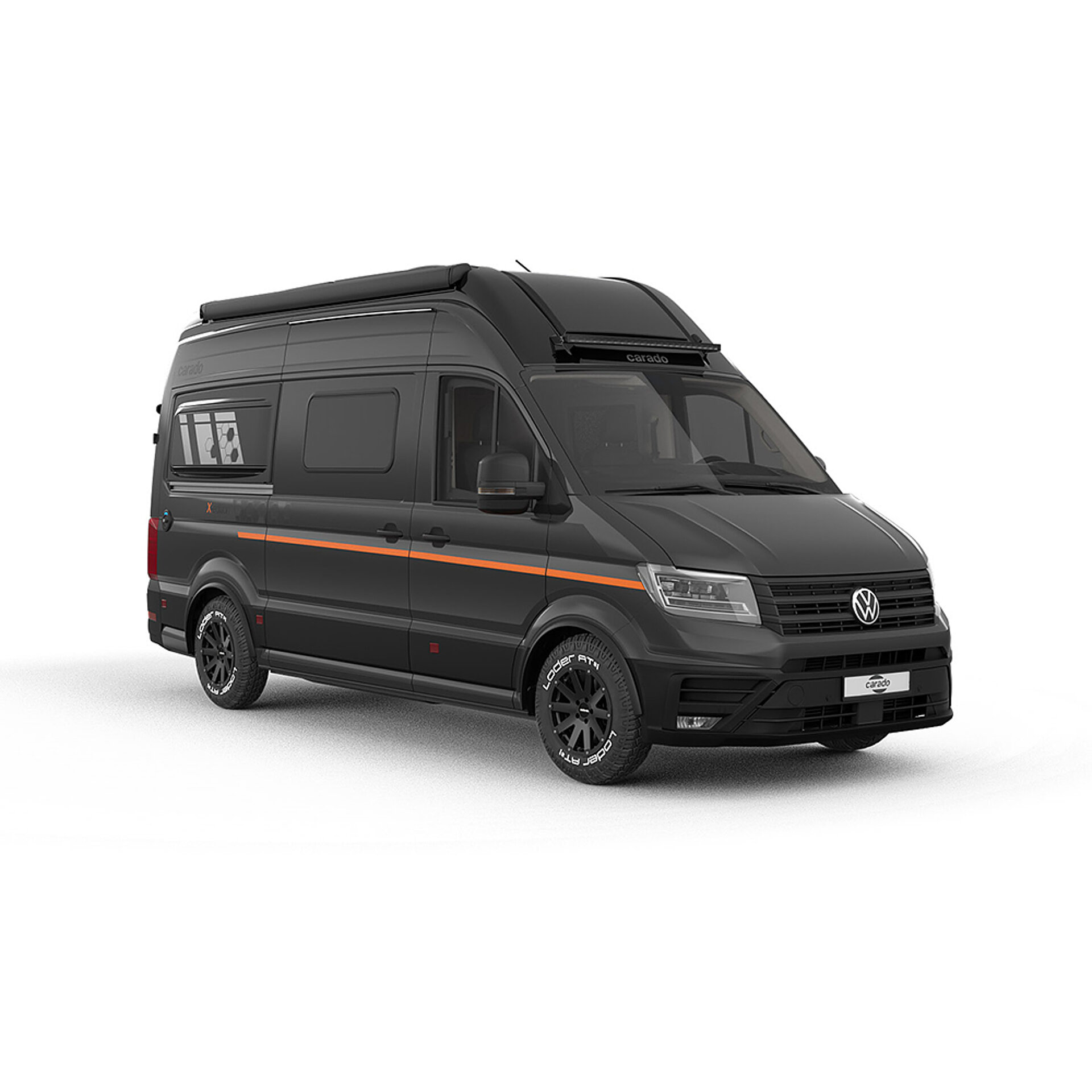 Carado CV595 4×4 X-EDITION freigestellt von schräg vorne.