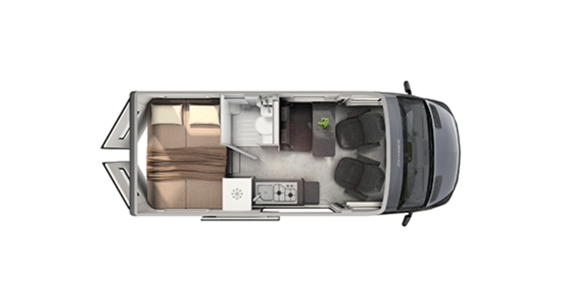 Der Grundriss des HYMER Grand Canyon S 600.