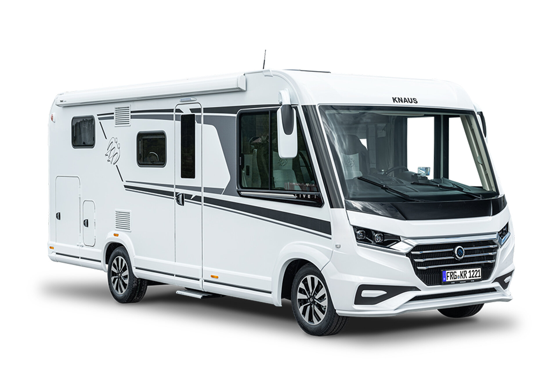 Vollintegrierte Wohnmobile sind die Premiumklasse. Ein freigestelltes vollintegriertes Wohnmobil.