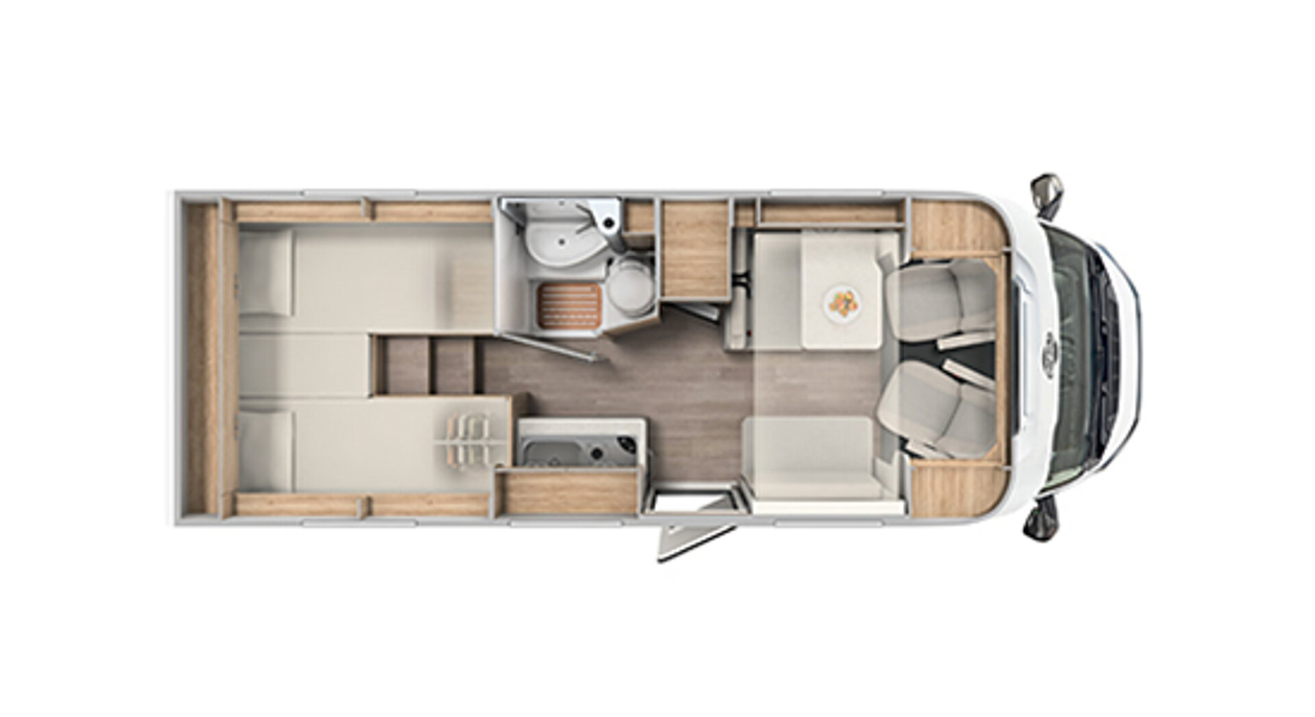 Půdorys modelu Carado V347.