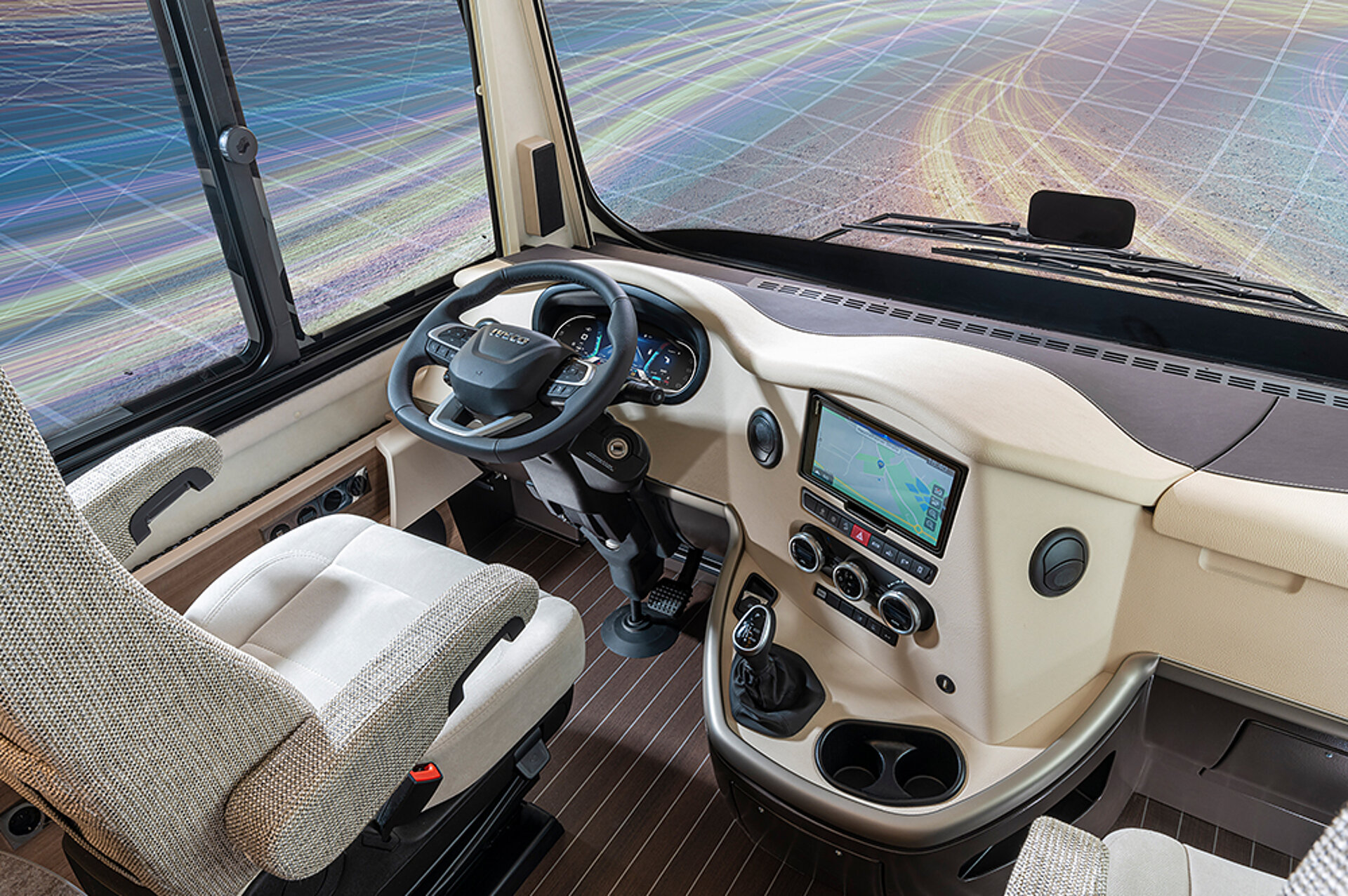 Kompakt, aber luxuriös – der Concorde Credo. Ein Blick auf das elegante Cockpit des Concorde Credo.