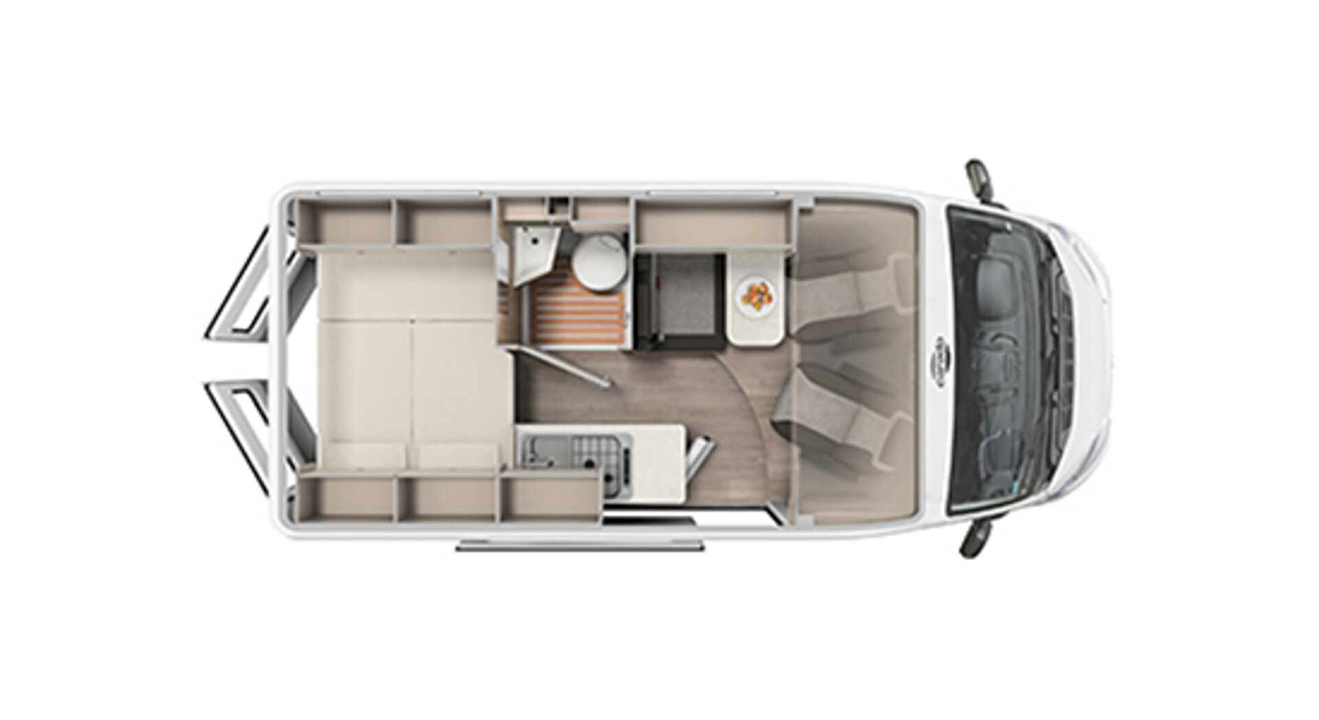 Půdorys modelu Carado CV540.