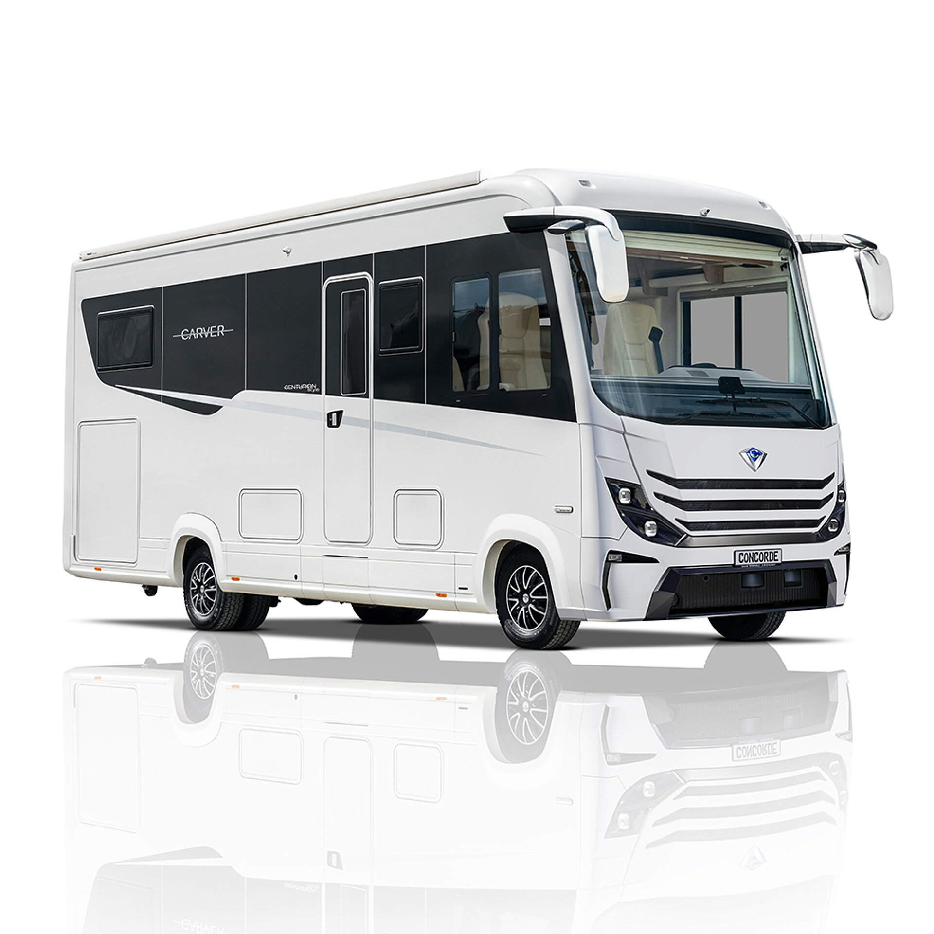 Angled view of a detached Concorde Carver.