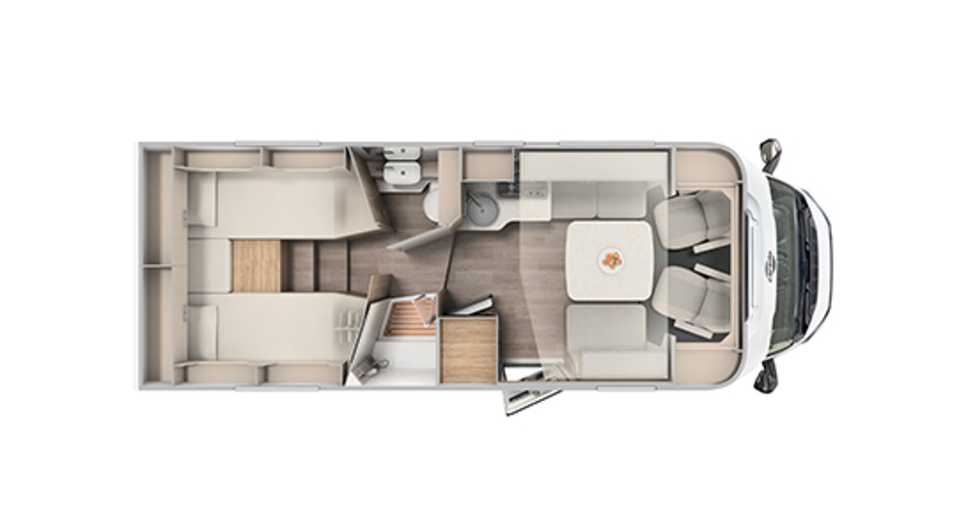 Půdorys modelu Carado T457.