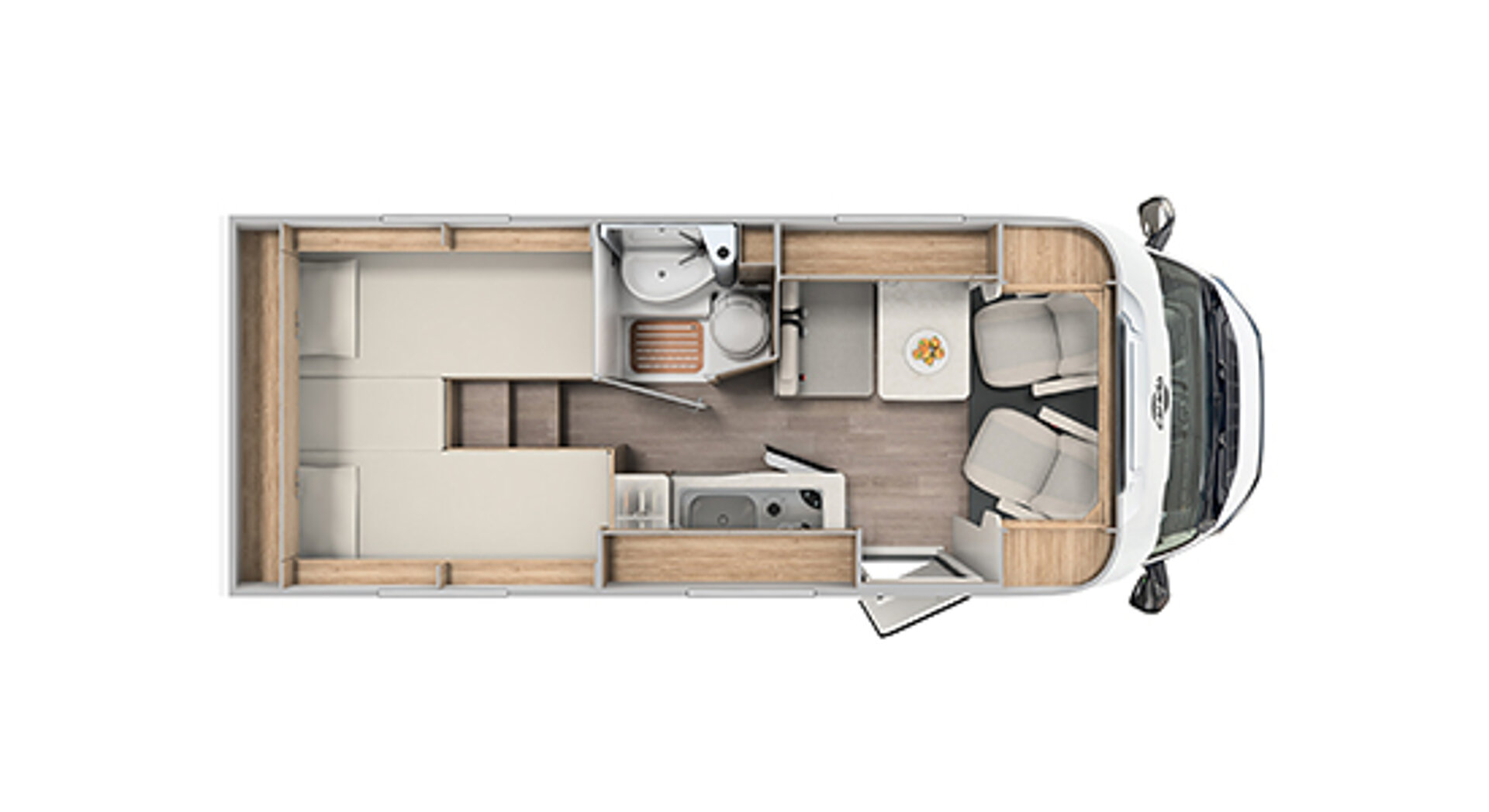 Půdorys modelu Carado V337.