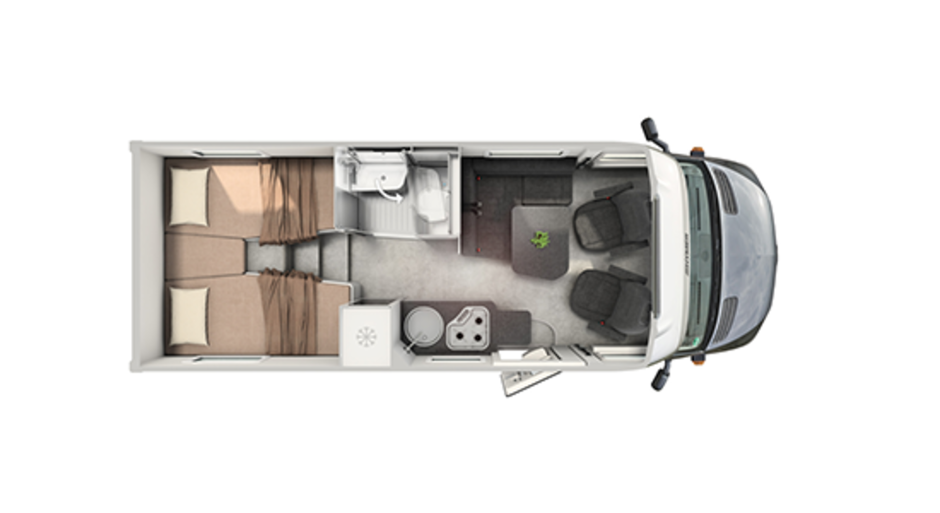 Der Grundriss des HYMER ML-T 570.