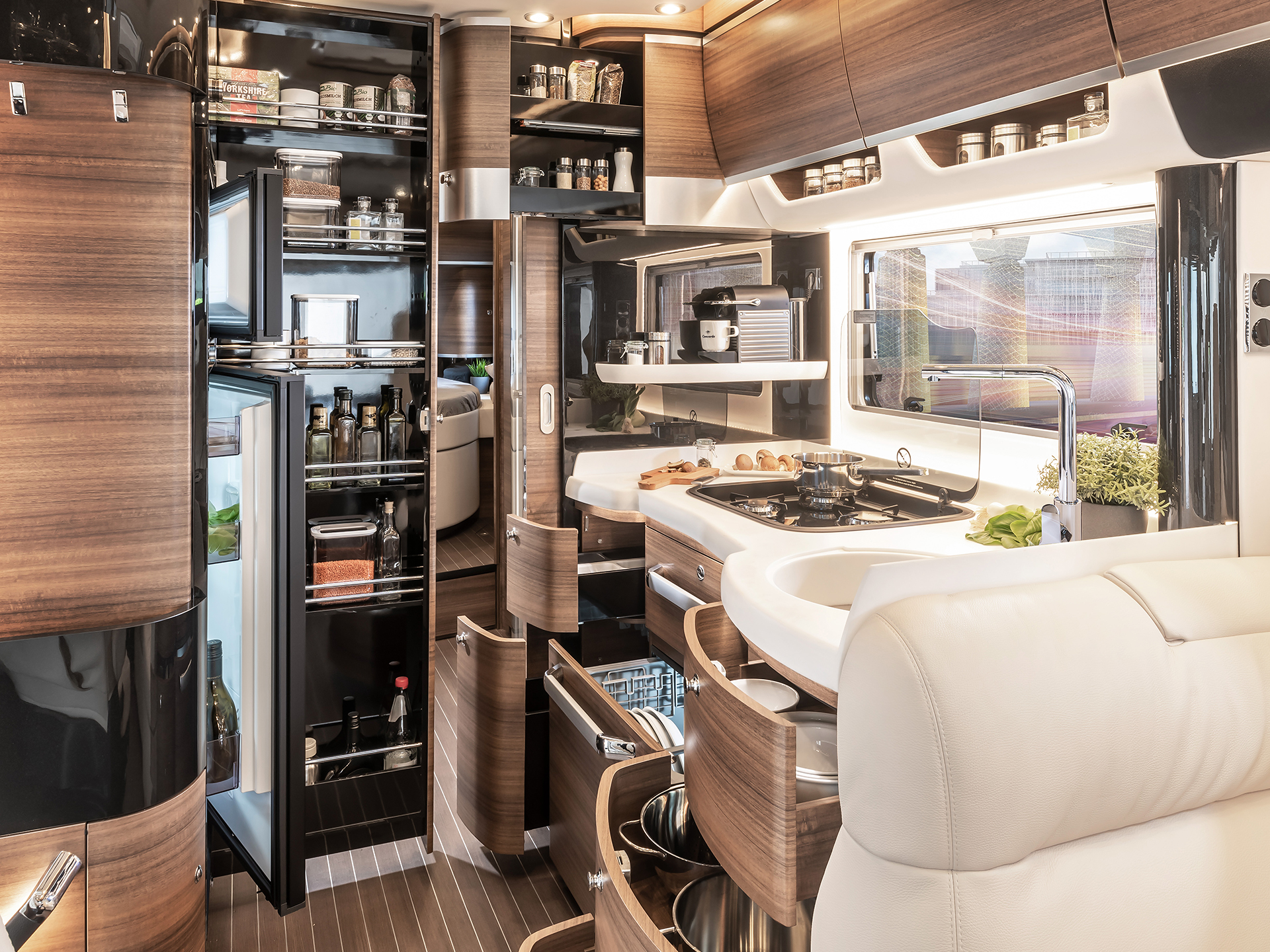 Eine Küche, die Profi-Standards erfüllt.